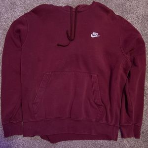 Burgundy nike hoodie